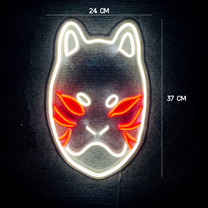 Đèn Trang Trí Mặt Nạ Anbu LED Neon Sign - Anime Led Neon Sign-Naruto Led Neon