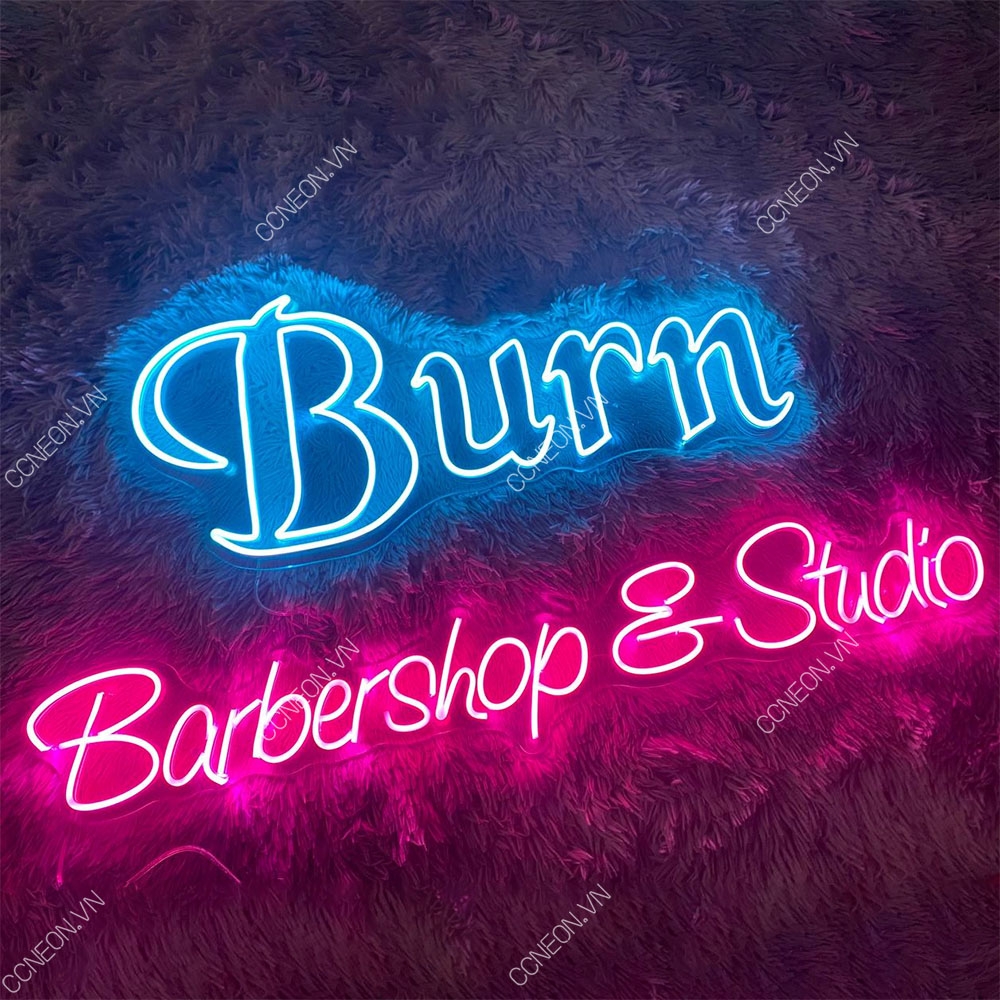 Đèn Trang Trí Led Neon Burn Babershop & Studio