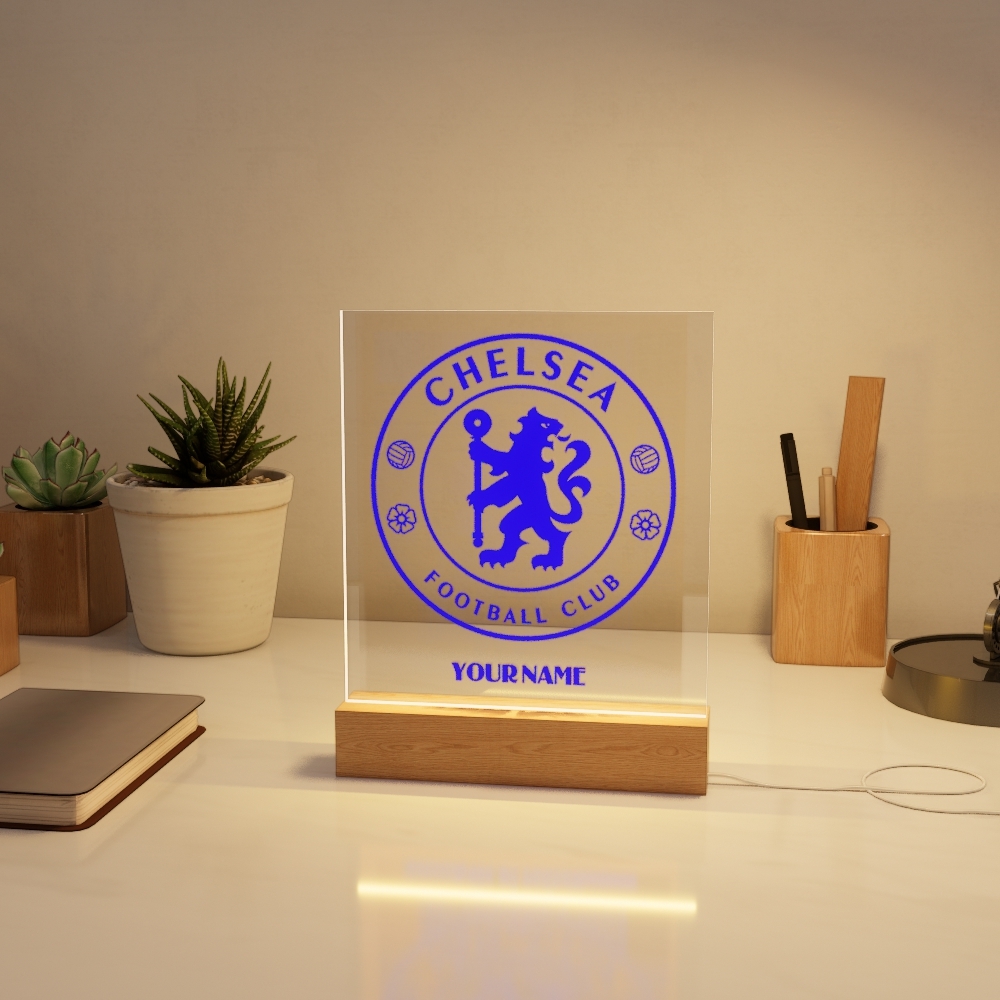 Đèn Led 3D Khắc Hình Theo Yêu Cầu -  Đèn Led 7 Màu, Đèn Ngủ Led 3d CLB Bóng Đá