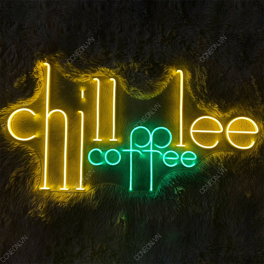 Đèn Trang Trí Led Neon Chill Lee Coffee - Đèn Led Neon Cho Tiệm Cafe