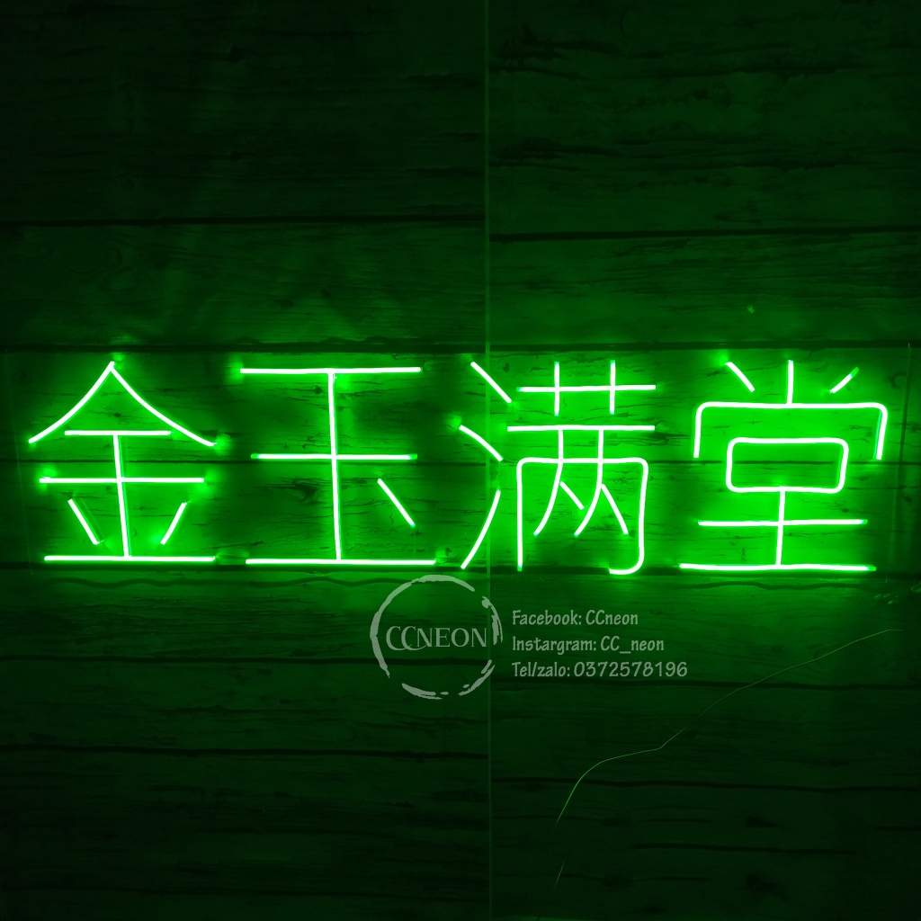 Đèn Led Neon Chữ Trung Quốc Mẫu 3