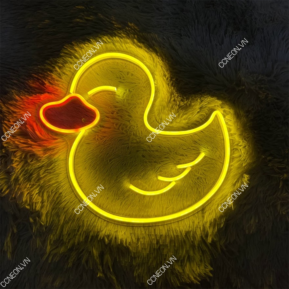 Đèn Led Neon Sign Hình Con Vịt - Duck neon sign [ Kích thước 32 x 29 cm ]