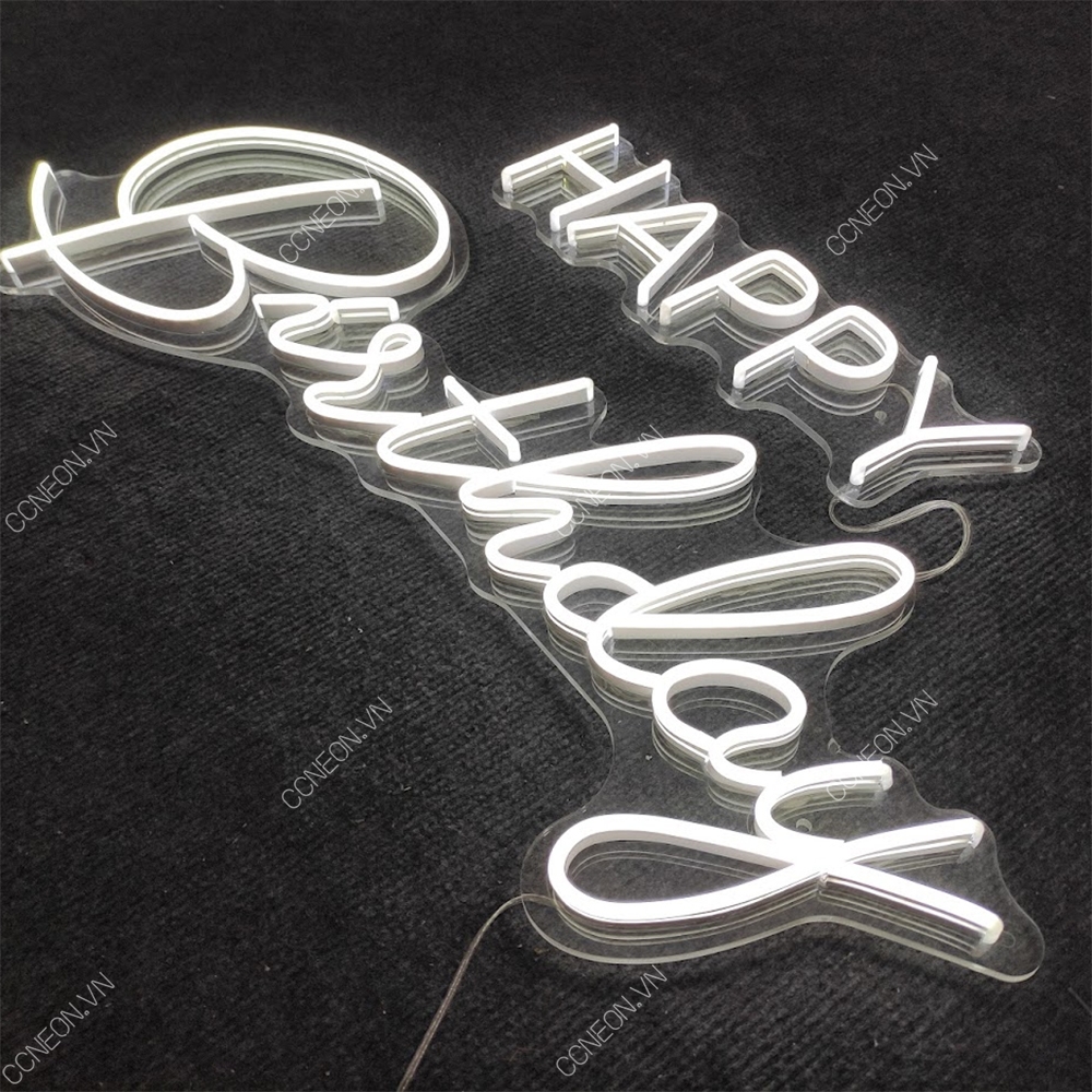 Đèn Trang Trí Led Neon Happy Birthday Neon