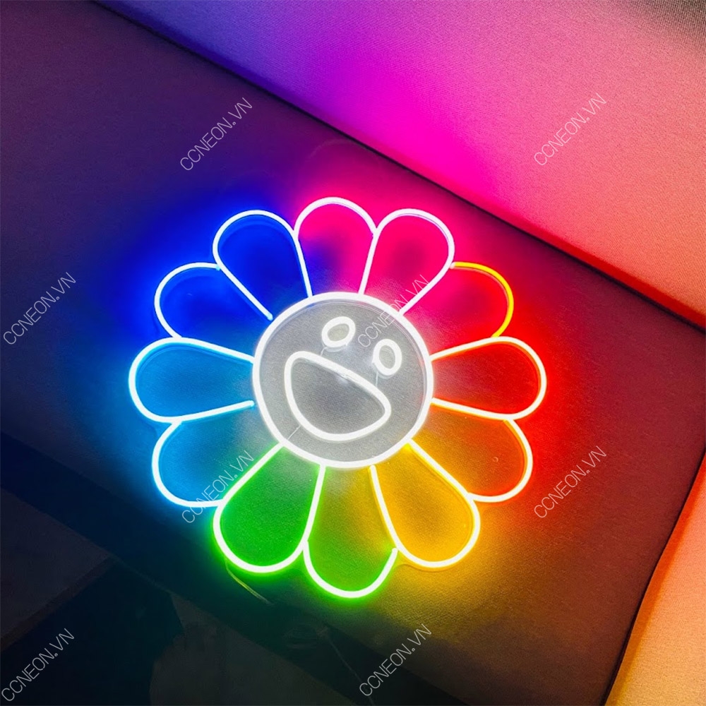 Đèn Trang Trí Led Neon Hoa KaiKai Kiki Kích thước 40 x 40 cm