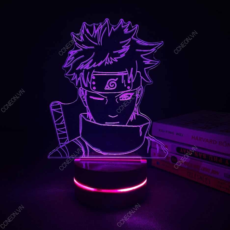 Đèn Led 3D ITCHI V1 - Naruto, Đèn Led 16 Màu Hình Nhân Vật Hoạt Hình, Đèn Ngủ Led 3d, Cảm Ứng , Điều Khiển Từ Xa