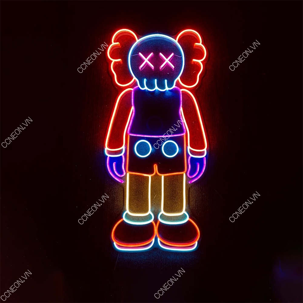 Giảm giá Đèn led neon sign hình kaws kích thước 75x35 cm  BeeCost