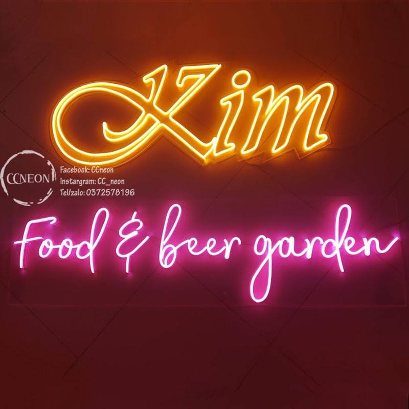 Đèn Led Neon Kim Food beer garden