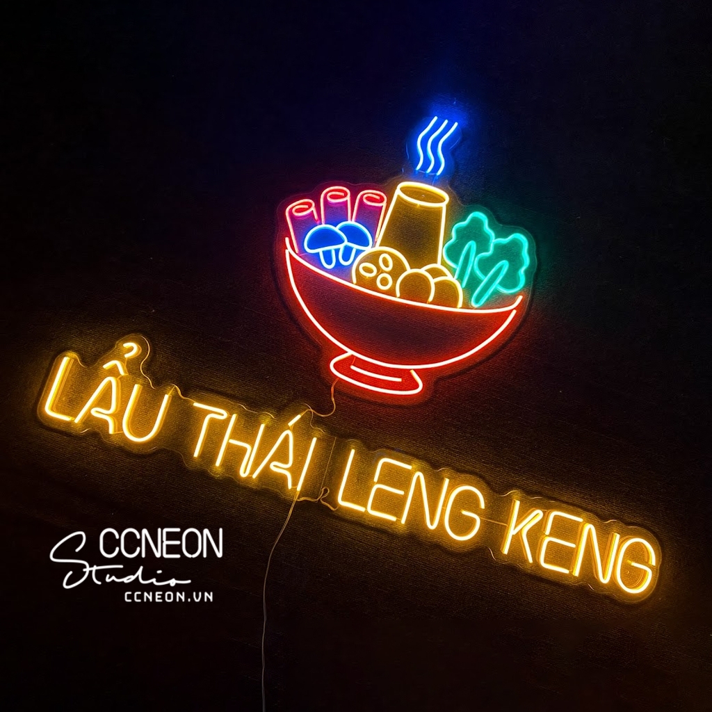 Đèn Trang Trí Led Neon Lẩu Thái Leng Keng