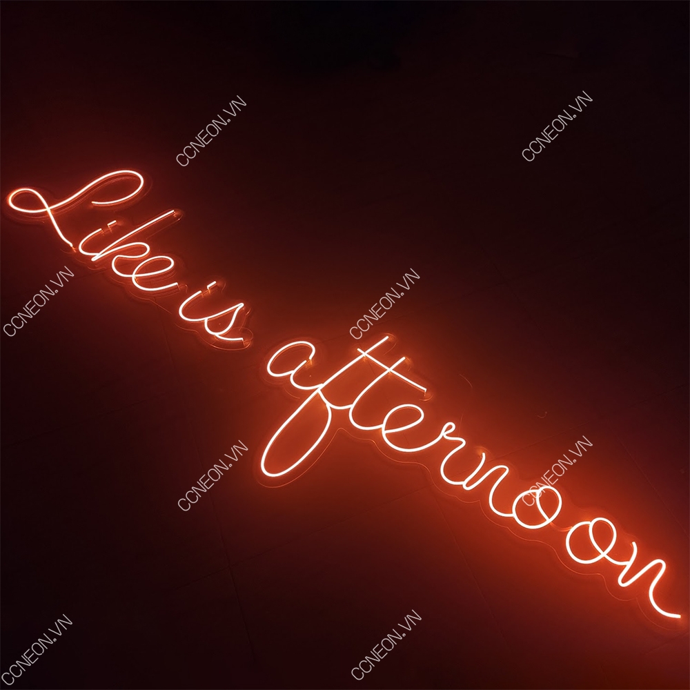 Đèn Trang Trí Led Neon Chữ Like is afternoon