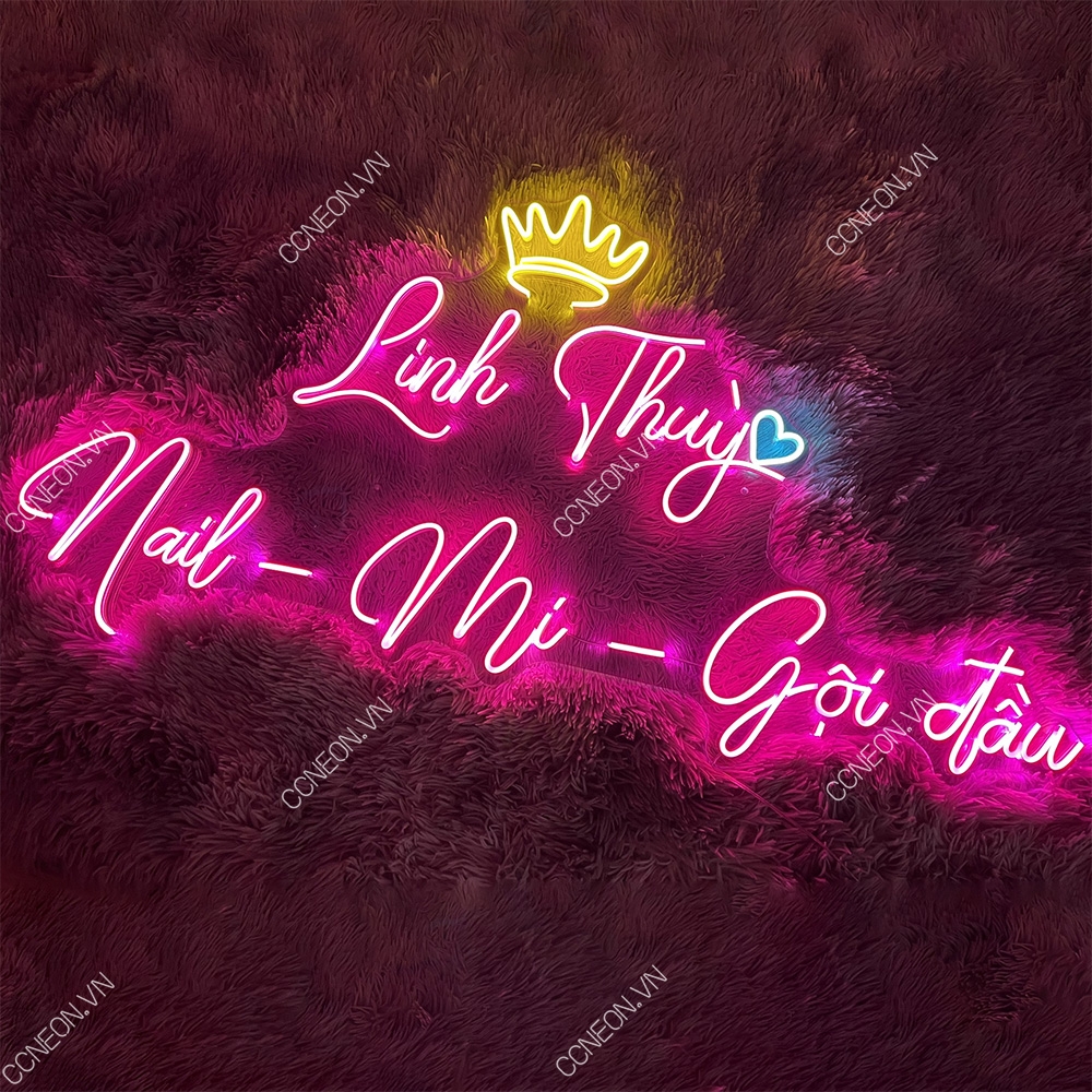 Đèn Trang Trí Led Neon Linh Thùy Nail Mi Gội Đầu