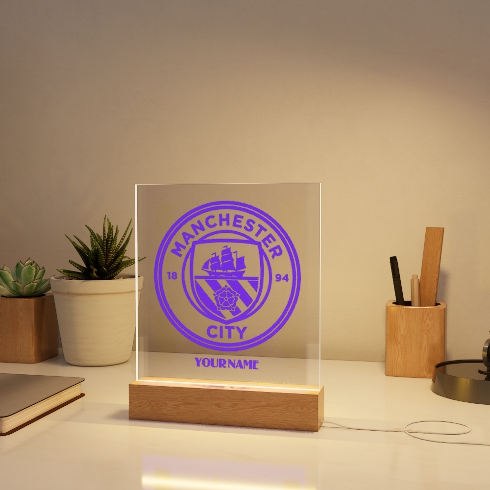 Đèn Led 3D Khắc Hình Theo Yêu Cầu -  Đèn Led 7 Màu, Đèn Ngủ Led 3d CLB Bóng Đá