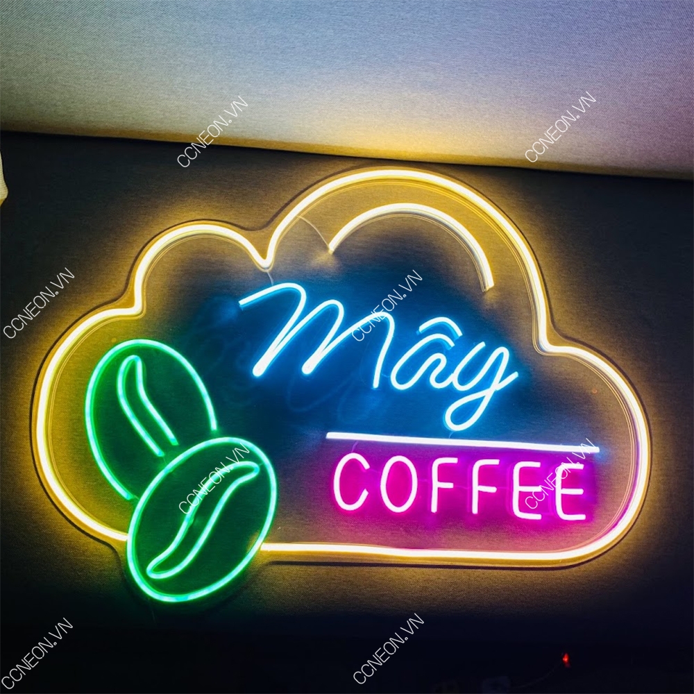 Đèn Trang Trí Led Neon Mây Coffee - Đèn Led Neon Cho Tiệm Cafe
