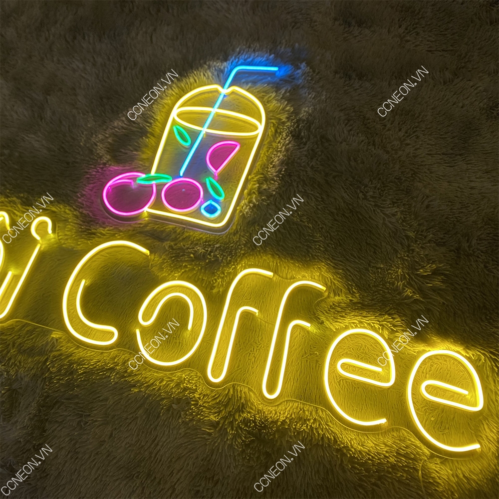 Đèn Trang Trí Led Neon Mei Coffee - Đèn Led Neon Cho Tiệm Cafe