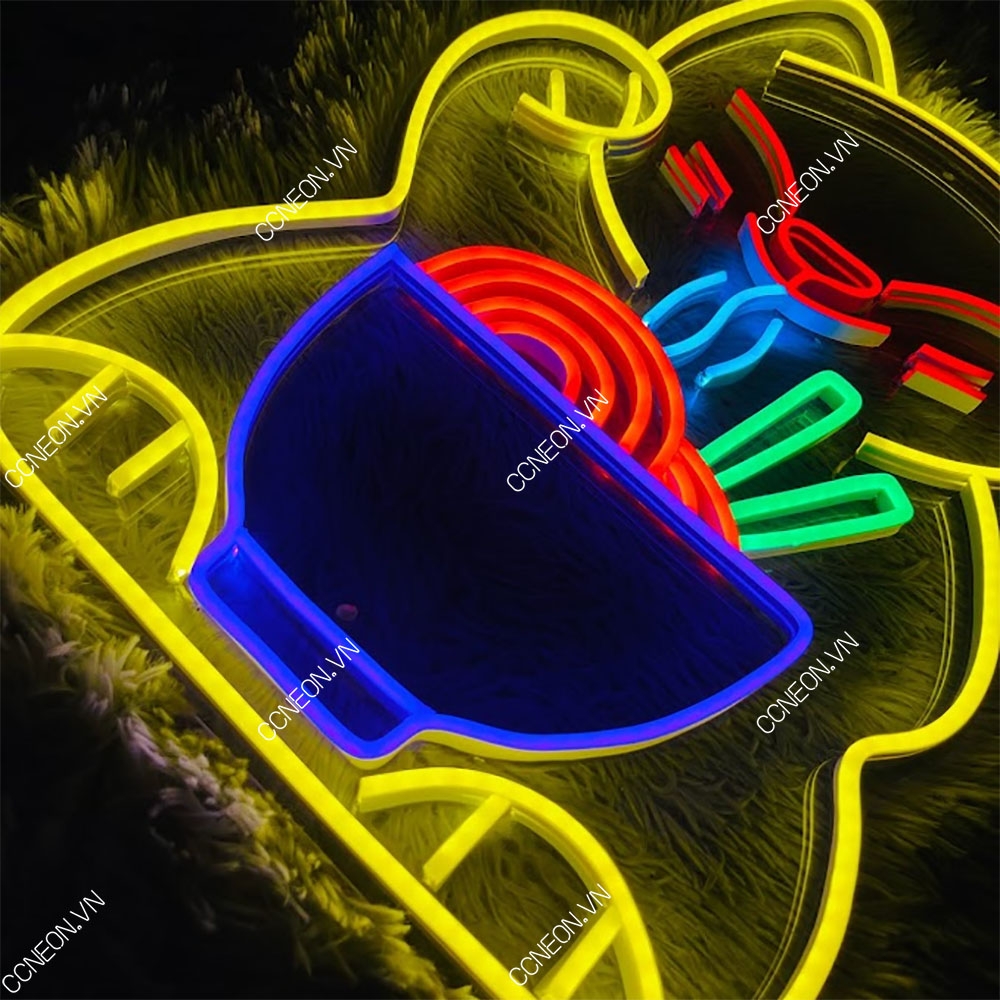 Đèn Led Neon Lucky Cat [Kích thước 52x35 cm]