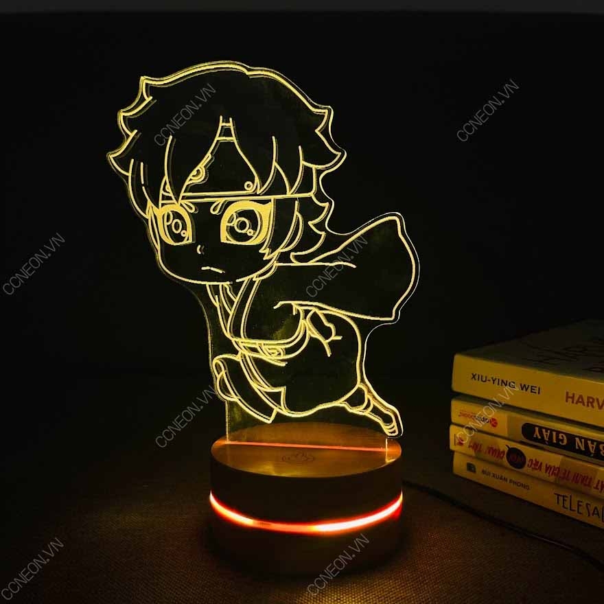 Đèn Led 3D Nhân Vật Mitsuki- Naruto, Đèn Led 16 Màu Hình Nhân Vật Hoạt Hình, Đèn Ngủ Led 3d, Cảm Ứng , Điều Khiển Từ Xa