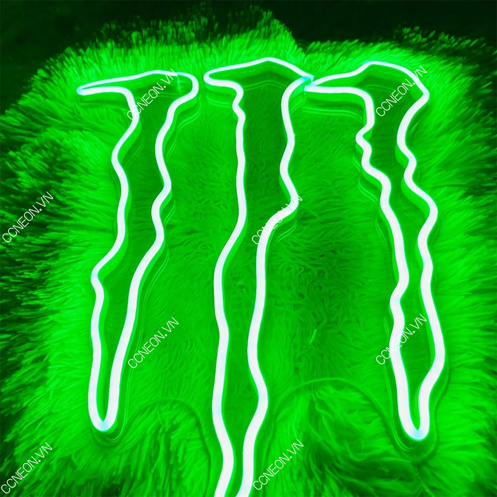 Đèn Led Neon Trang Trí Góc Chơi Game - Monster Drink Neon Sign [ Kích thước 45 x 35 cm]