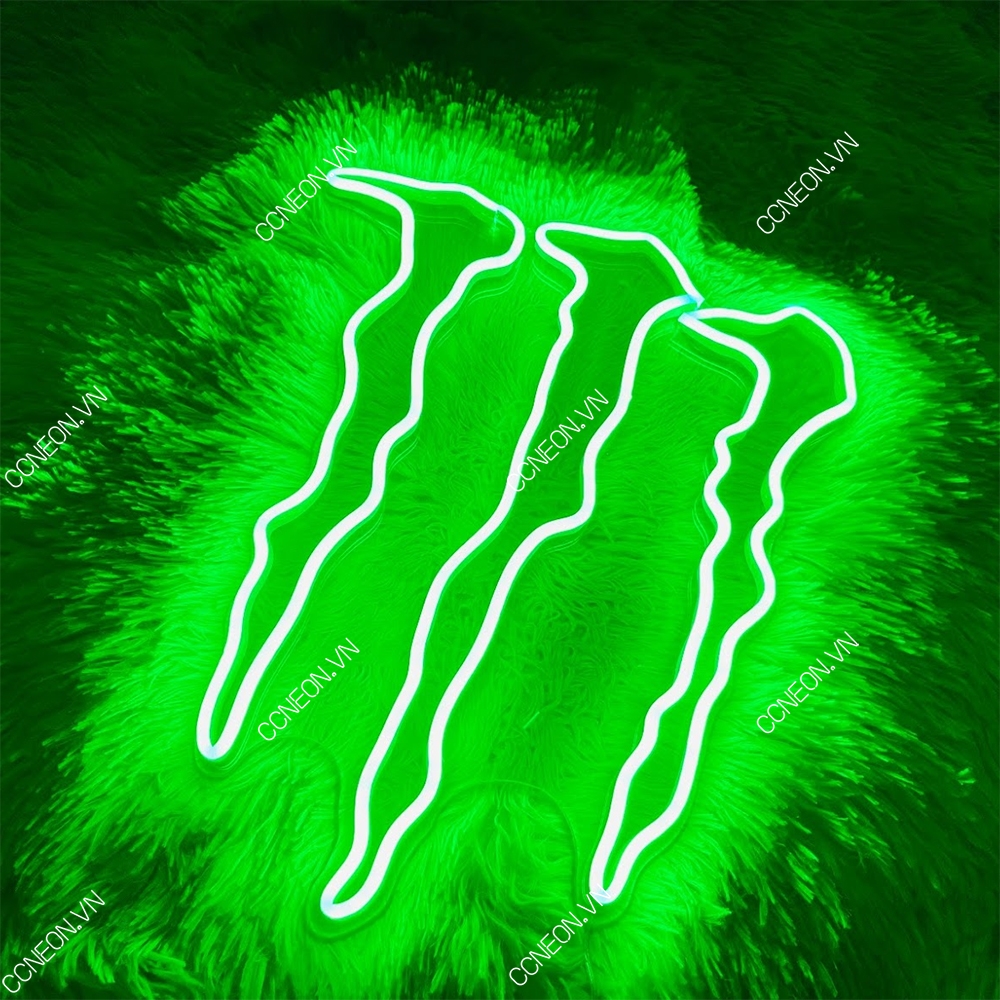 Đèn Led Neon Trang Trí Góc Chơi Game - Monster Drink Neon Sign [ Kích thước 45 x 35 cm]