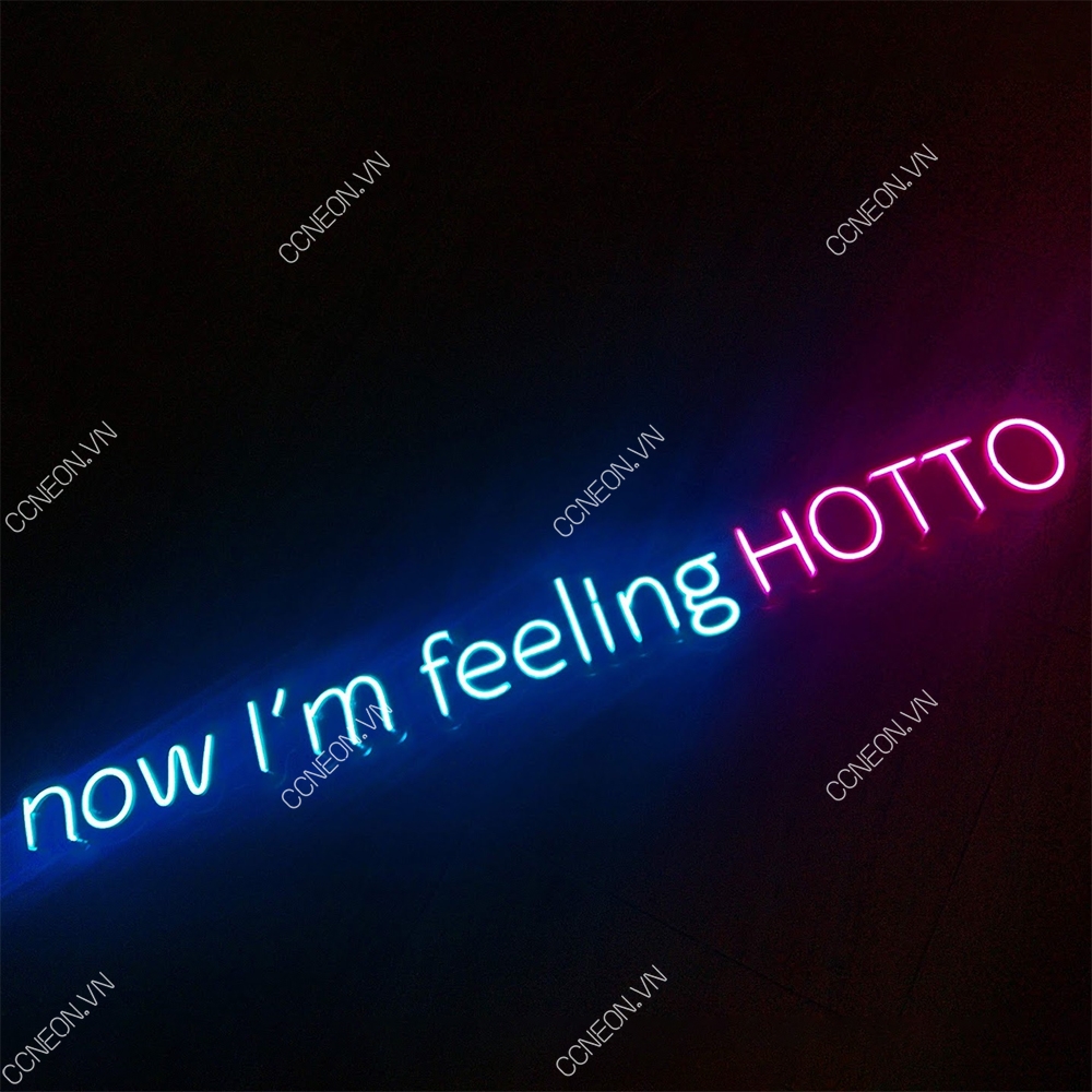 Đèn Trang Trí Led Neon Chữ now im felling HOTTO