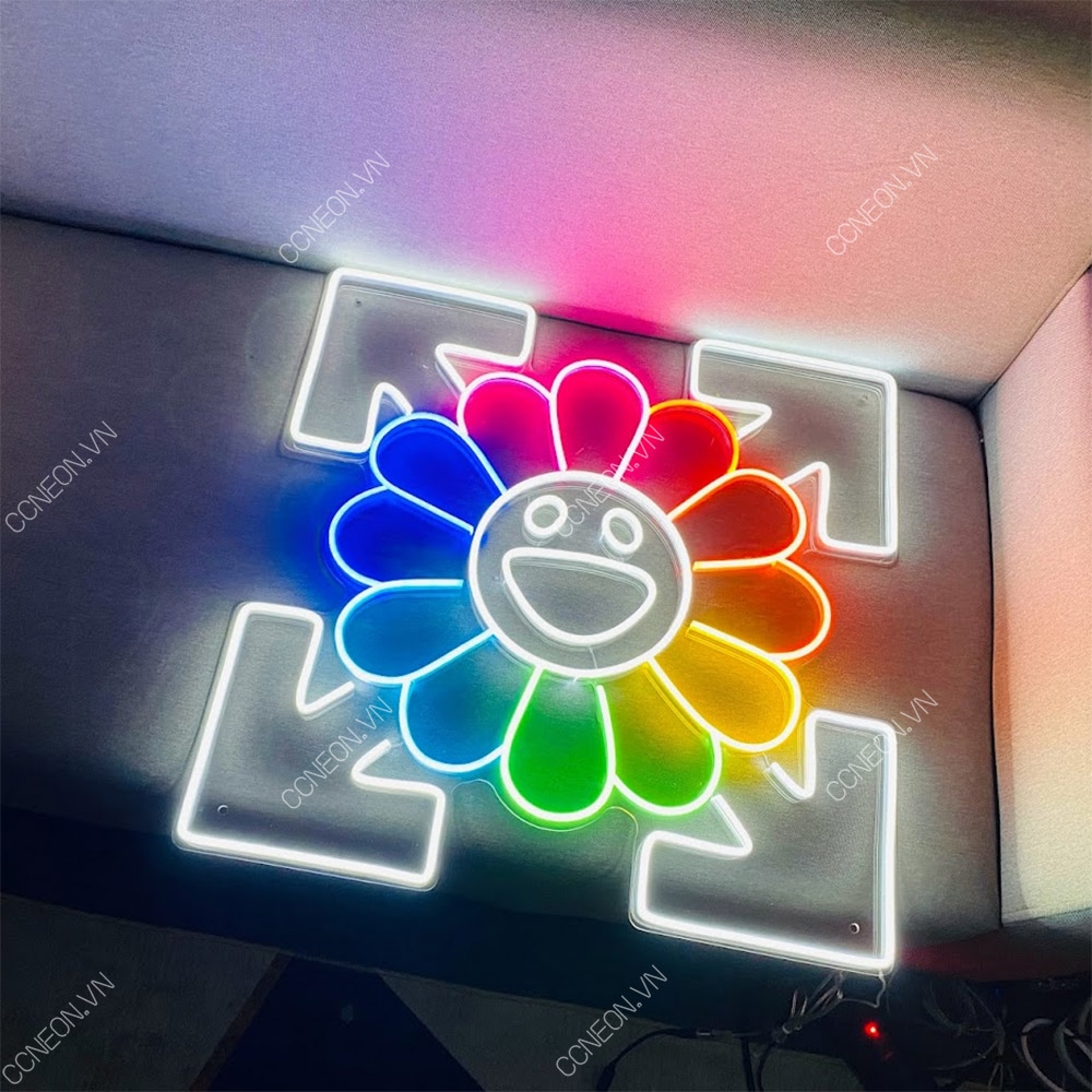 Đèn Trang Trí Led Neon Hoa KaiKai Kiki - OFF WHITE
