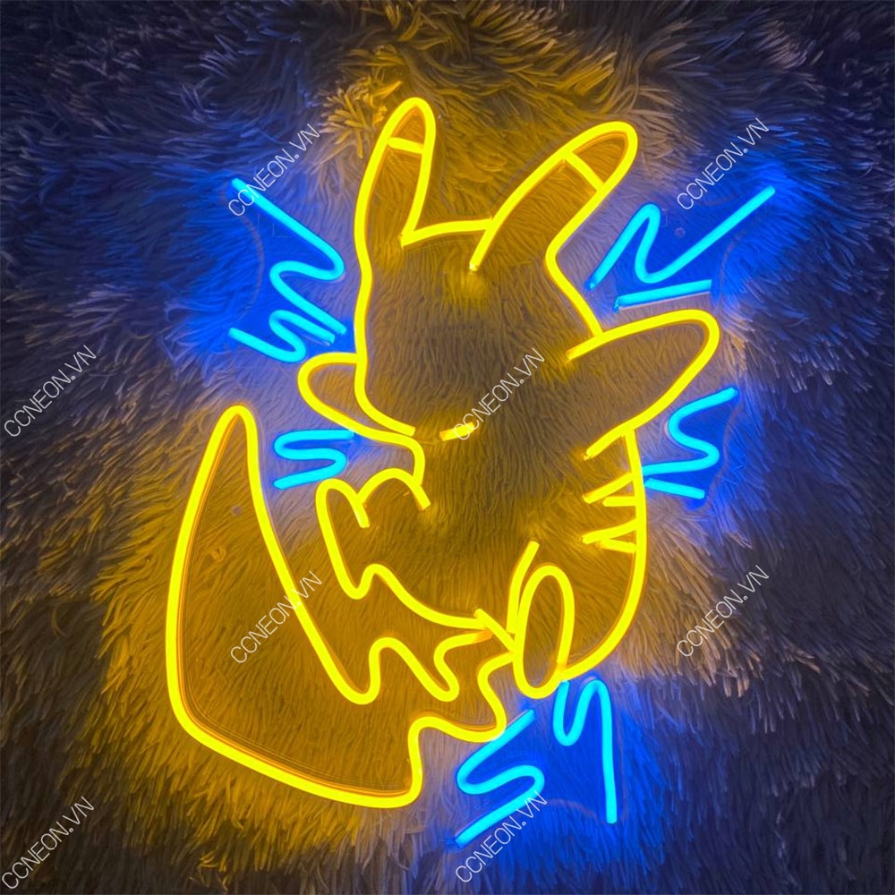 Đèn Trang Trí Led Neon Pikachu  - Đèn Led Neon Pokemon