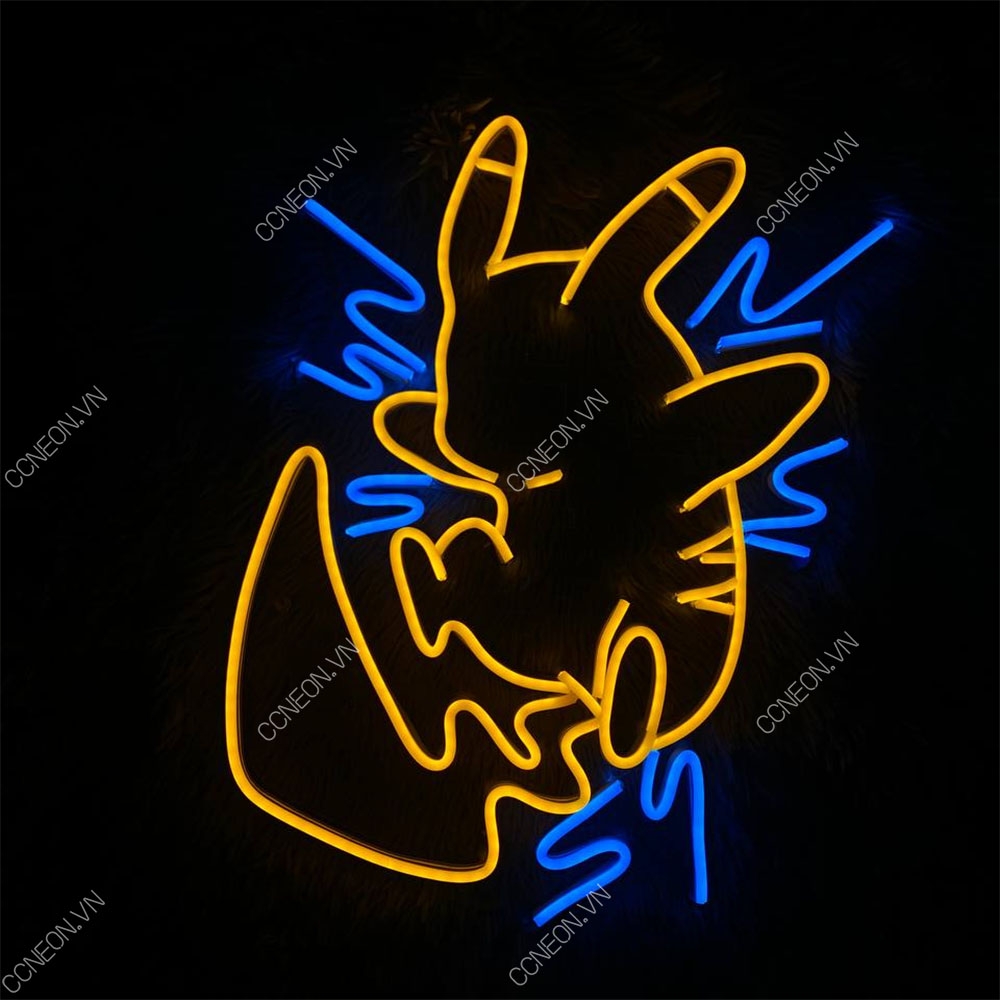 Đèn Trang Trí Led Neon Pikachu  - Đèn Led Neon Pokemon