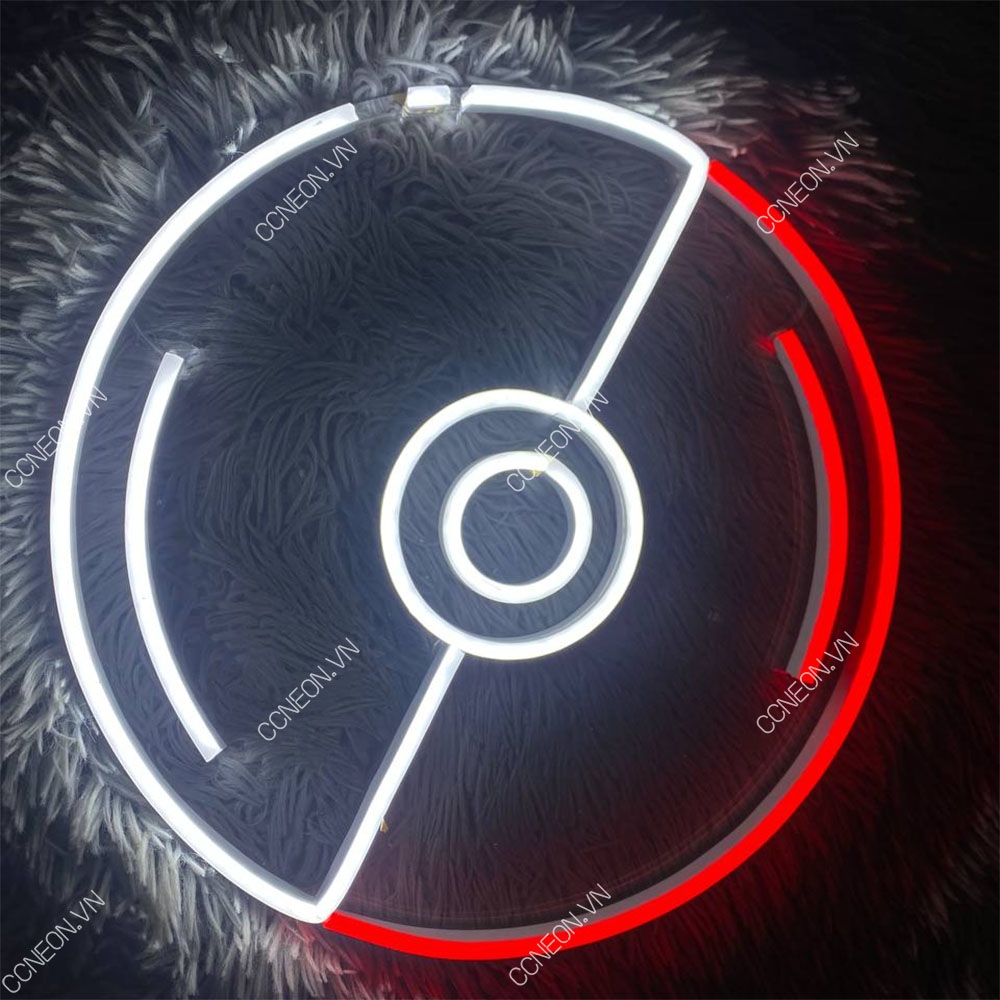 Đèn Trang Trí Led Neon Pokeball  - Đèn Led Neon Pokemon