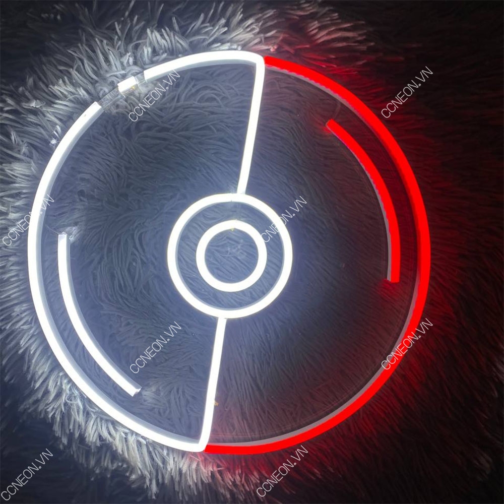 Đèn Trang Trí Led Neon Pokeball  - Đèn Led Neon Pokemon