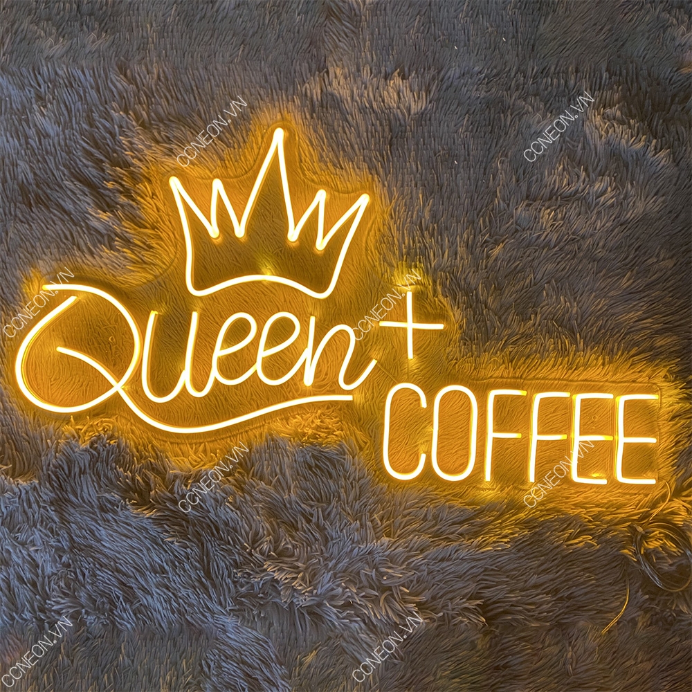 Đèn Trang Trí Led Neon Queen Coffee - Đèn Led Neon Cho Tiệm Cafe