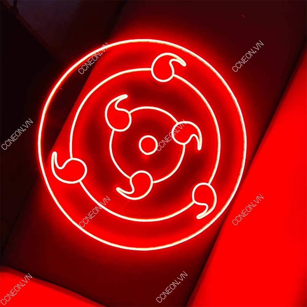 Đèn Trang Trí Led Neon Sign Rine Sharingan Đỏ - Naruto Led Neon Signs