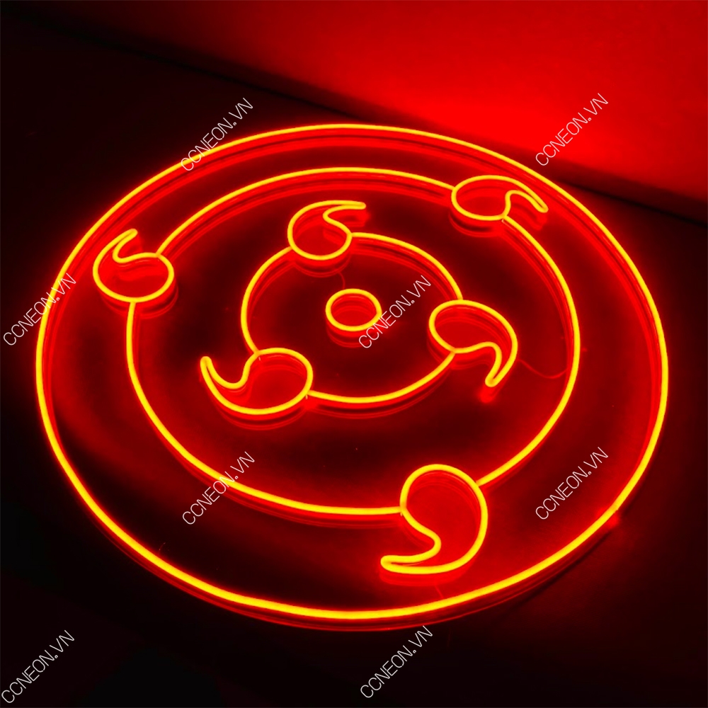 Đèn Trang Trí Led Neon Sign Rine Sharingan Đỏ - Naruto Led Neon Signs