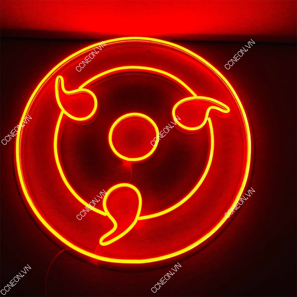 Đèn Trang Trí Led Neon Sign Sharingan Naruto - Anime Led Neon Signs