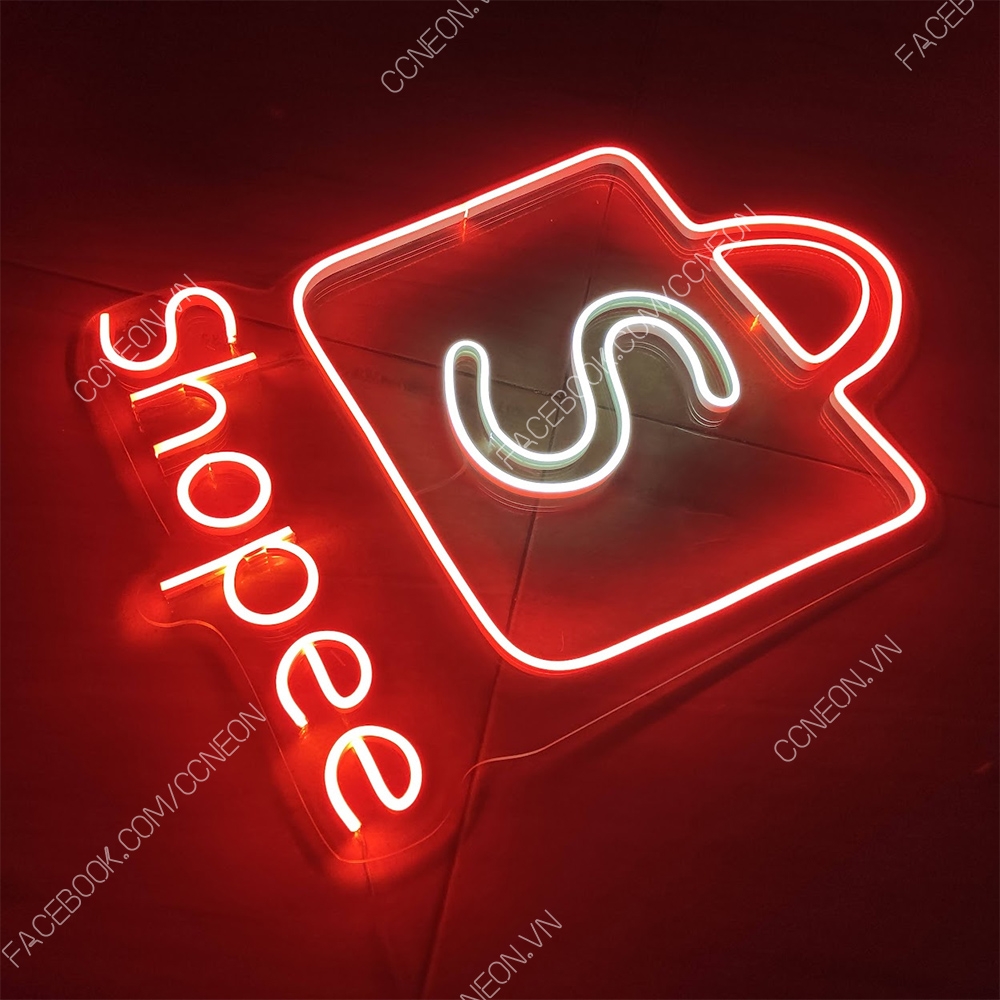 Đèn Trang Trí Led Neon Logo Shopee - SHOPEE NEON LIGHTS