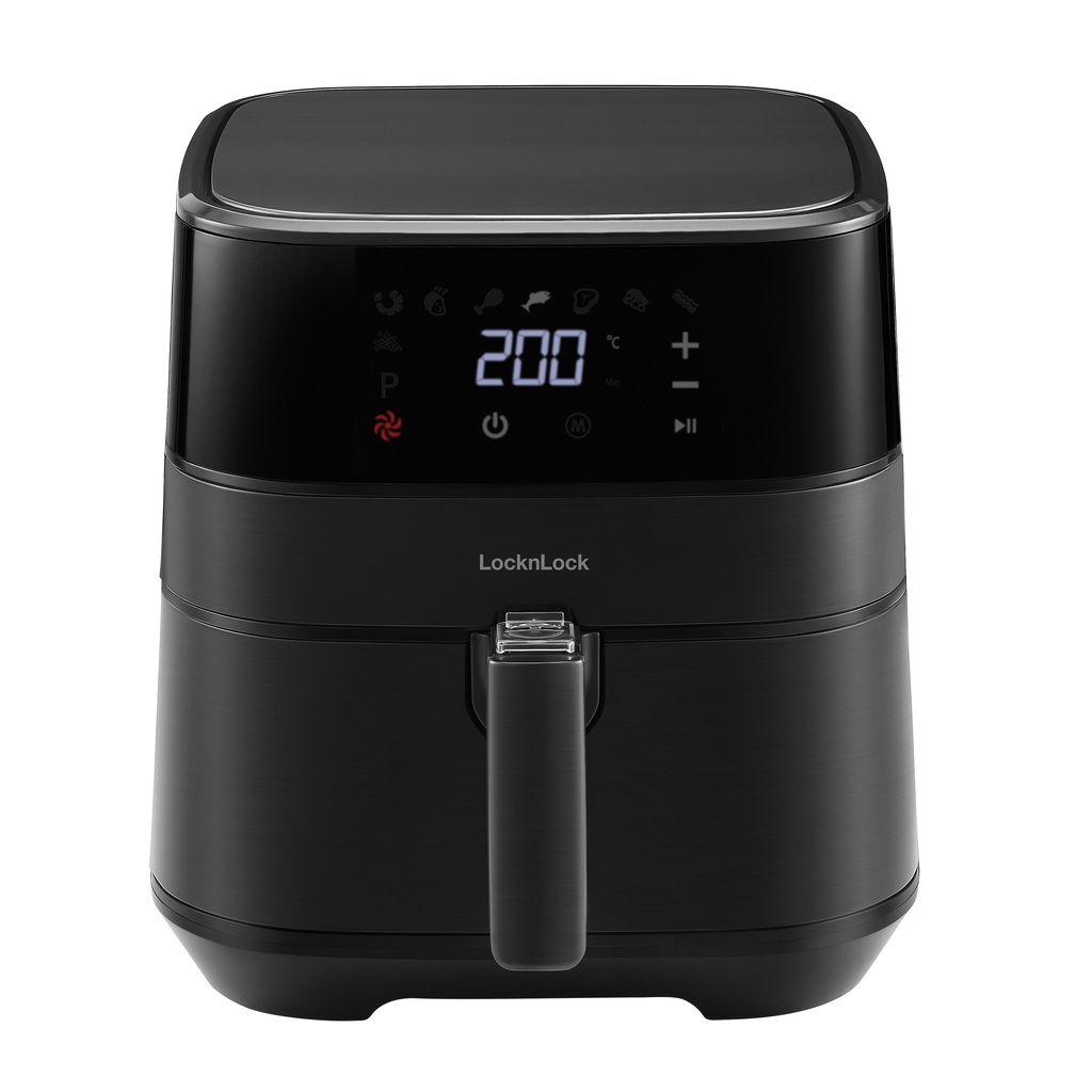 Nồi Chiên Không Dầu LocknLock Deluxe Air Fryer EJF284BLK 5.5L - Hàng Chính Hãng, 8 Chế Độ Cài Đặt Sẵn - JoyMall