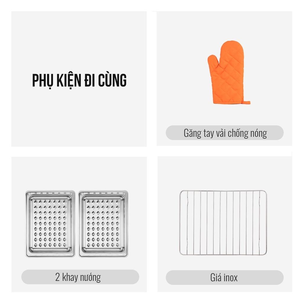 Lò chiên hơi nước cao cấp đa năng 9 in 1 Elmich 20L AFE-3943OL, Hàng chính hãng, chế độ làm sạch bằng hơi nước - JoyMall