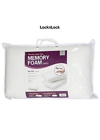 Gối Memory foam 50D, hình dáng thường LocknLock HLW112 - White