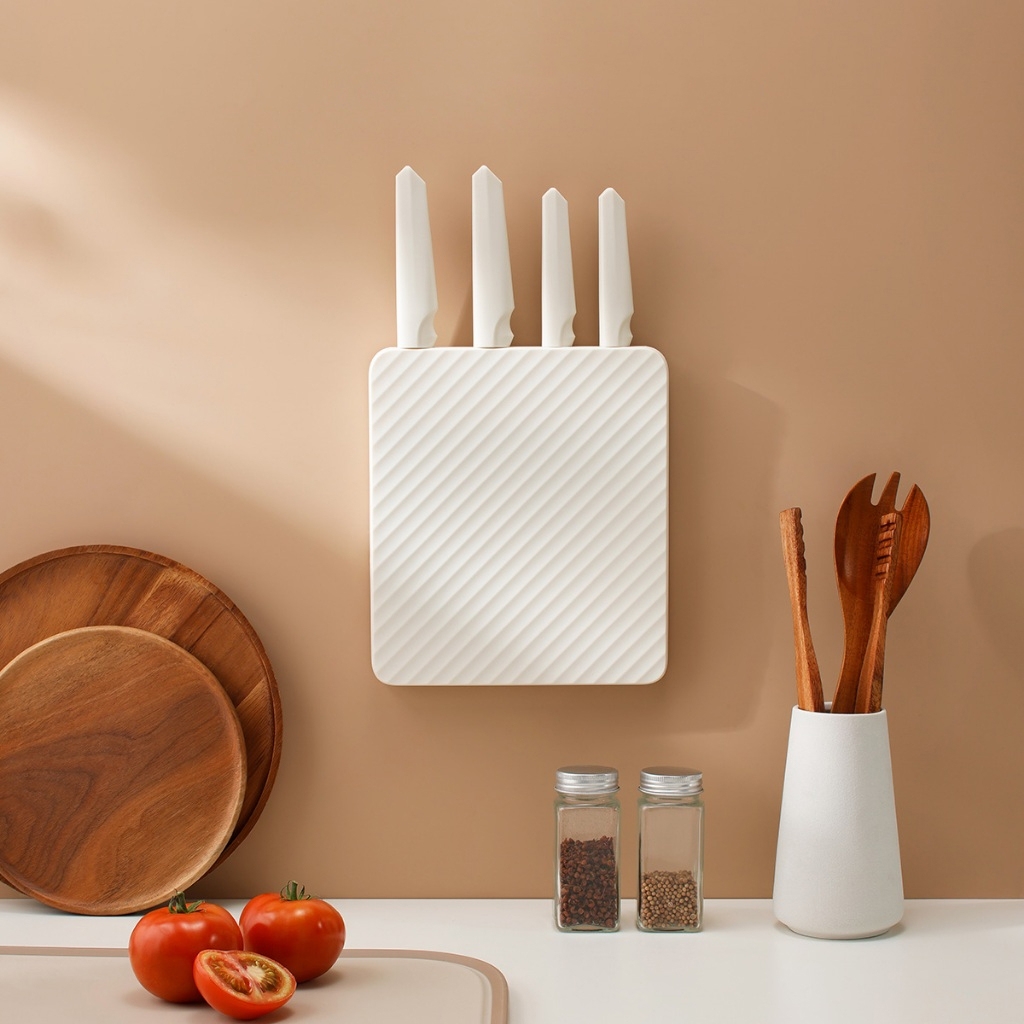 Bộ Dao Nhà Bếp 5 Món LocknLock Wall Mounted Knife Set CKK307S5 Có Hộp Đựng, Hàng Chính Hãng- JoyMall