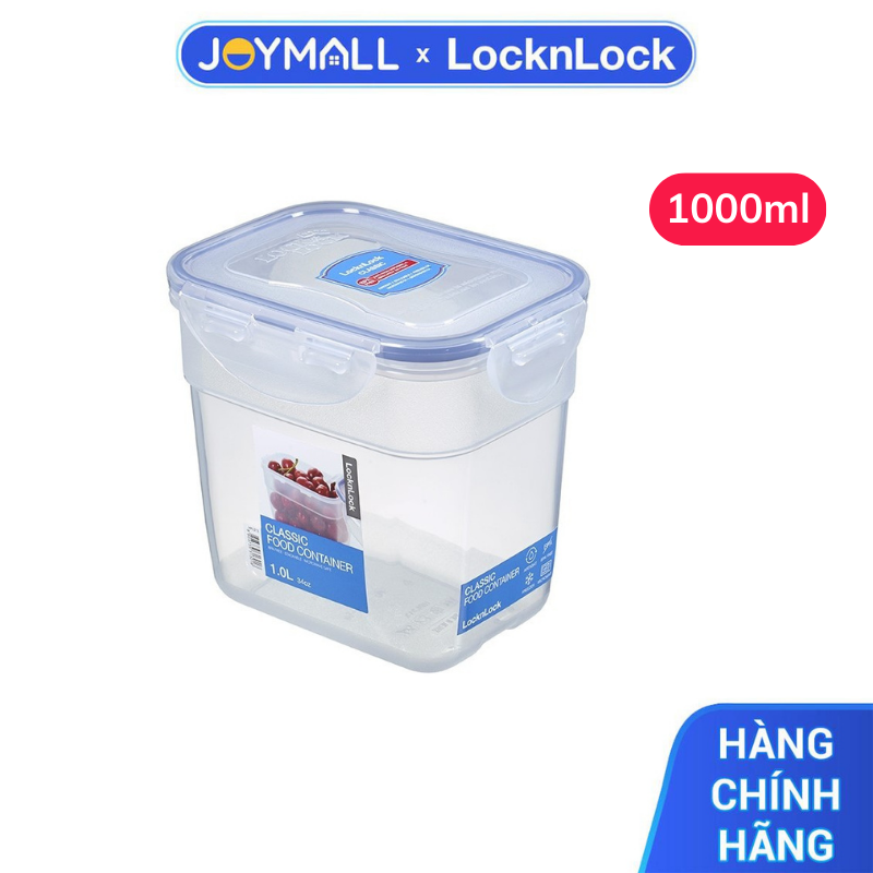Hộp nhựa bảo quản thực phẩm 1L LocknLock HPL313BRY Hàng chính hãng, nắp đậy kín, dùng được lò vi sóng - JoyMall