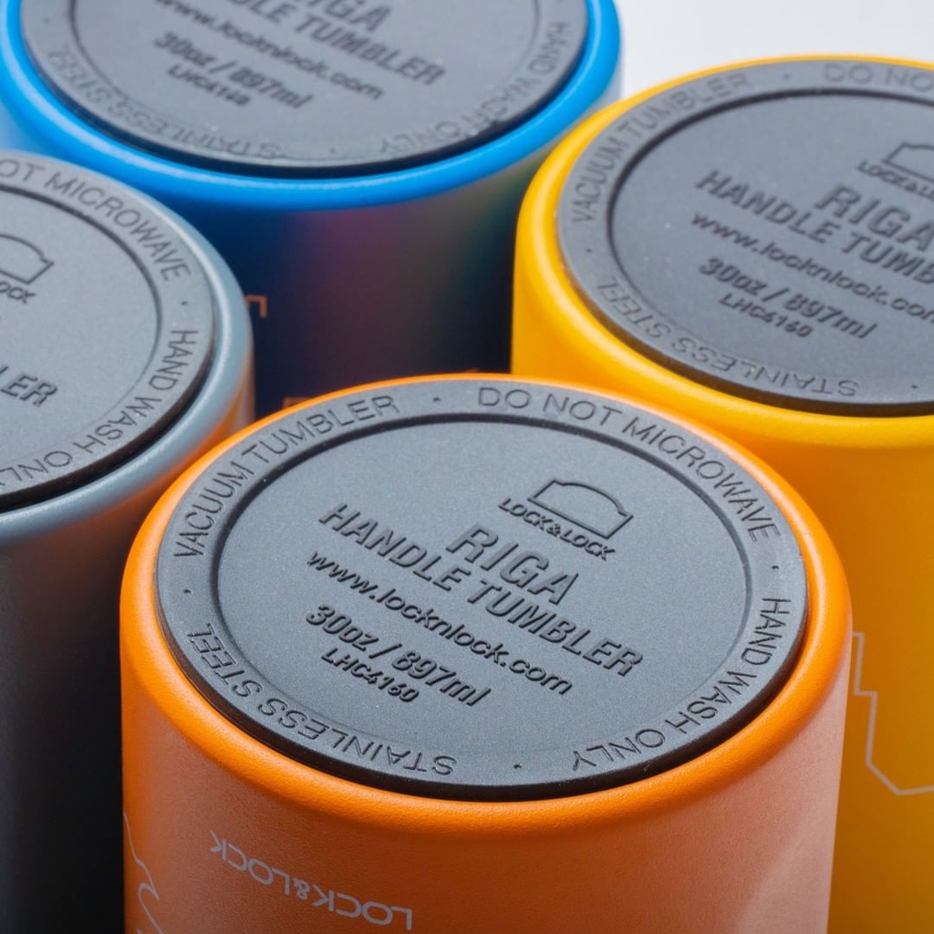 Bình giữ nhiệt Lock&Lock 897ml Riga Tumbler LHC4160 - Hàng chính hãng có khay lưới lọc trà inox và quai xách - JoyMall