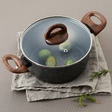 Nồi nhôm chống dính BAUM Marble 2 tay cầm Lock&Lock LBU1242(24cm) , LBU1202(20cm) - hàng chính hãng - JoyMall