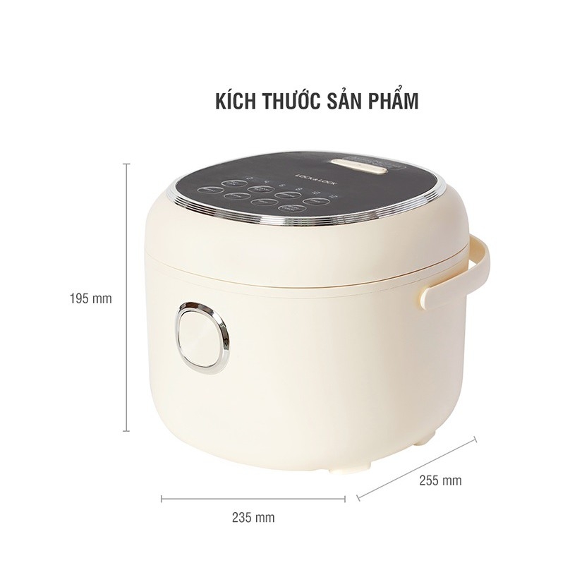 Nồi Cơm Điện Lock&Lock EJR716IVY 0.8L 400W - Bảo Hành 12 Tháng - Hàng Chính Hãng - JoyMall