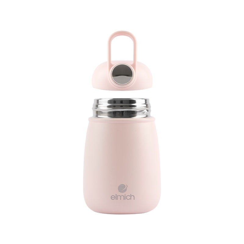Bình giữ nhiệt Baby Inox 316 Elmich EL8017 dung tích 300ml, Hàng chính hãng, có tay cầm, chân đế chống trượt - JoyMall
