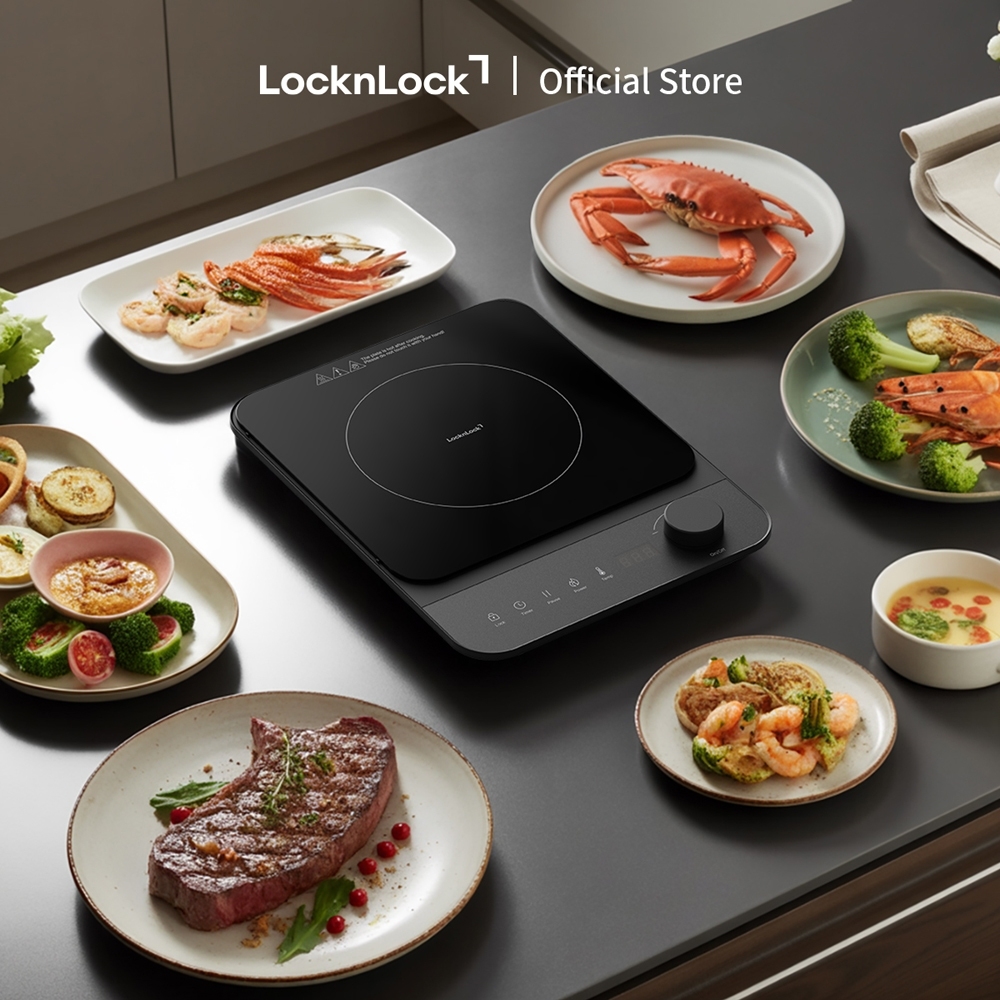 Bếp điện từ Locknlock Induction Cooker EJI351BLK công suất 2000W - Màu đen
