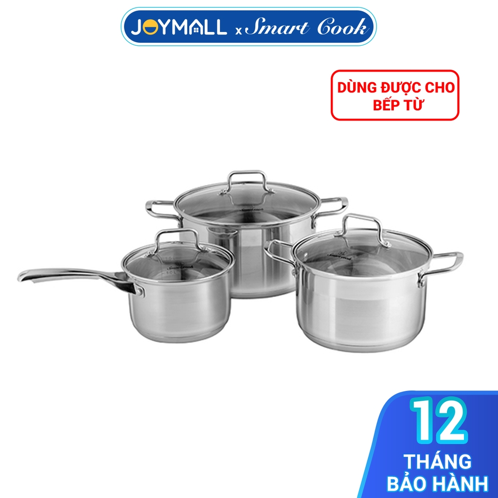 Bộ nồi inox cao cấp Elmich Smartcook 2101OL size 16-20-24cm