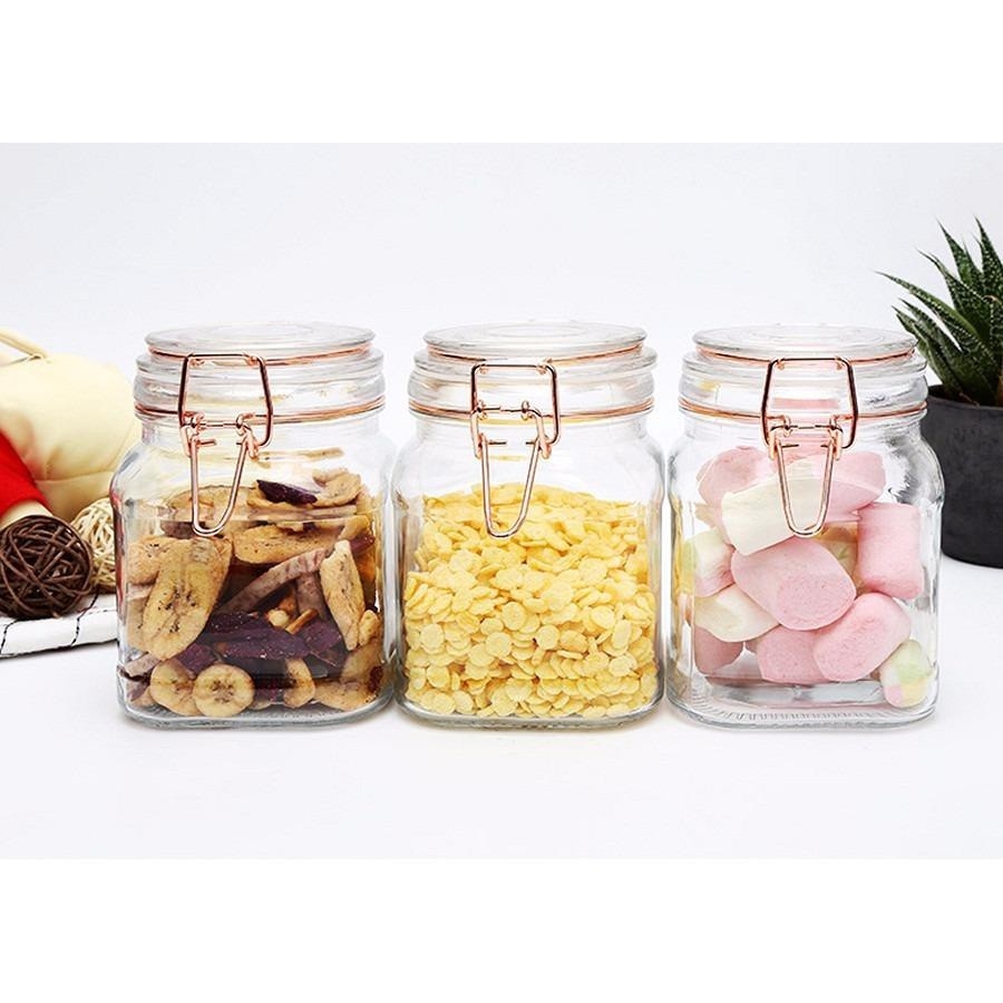 Bộ Hũ Đựng Thực Phẩm Bằng Thủy Tinh Lock&Lock Sodalime LLG516S01 LLG517S01 LLG518S01