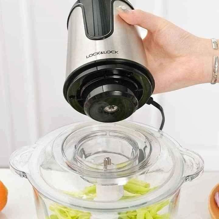 Máy xay thịt Lock&Lock EJM171 2 lít - Hàng chính hãng, 4 lưỡi dao, cối thủy tinh cao cấp, 2 cấp độ xay - JoyMall
