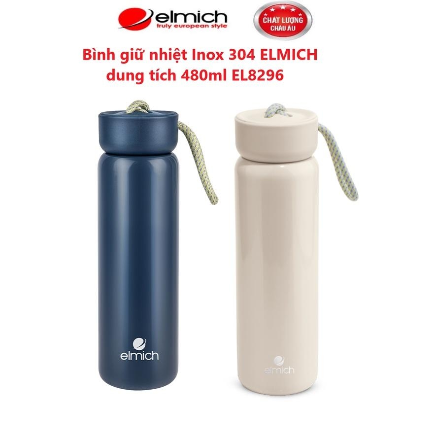 Bình giữ nhiệt Inox 304 ELMICH EL8296, Hàng chính hãng, Dung tích 480ml, Có lưới lọc trà, Giữ nhiệt lâu 8H-10H - JoyMall