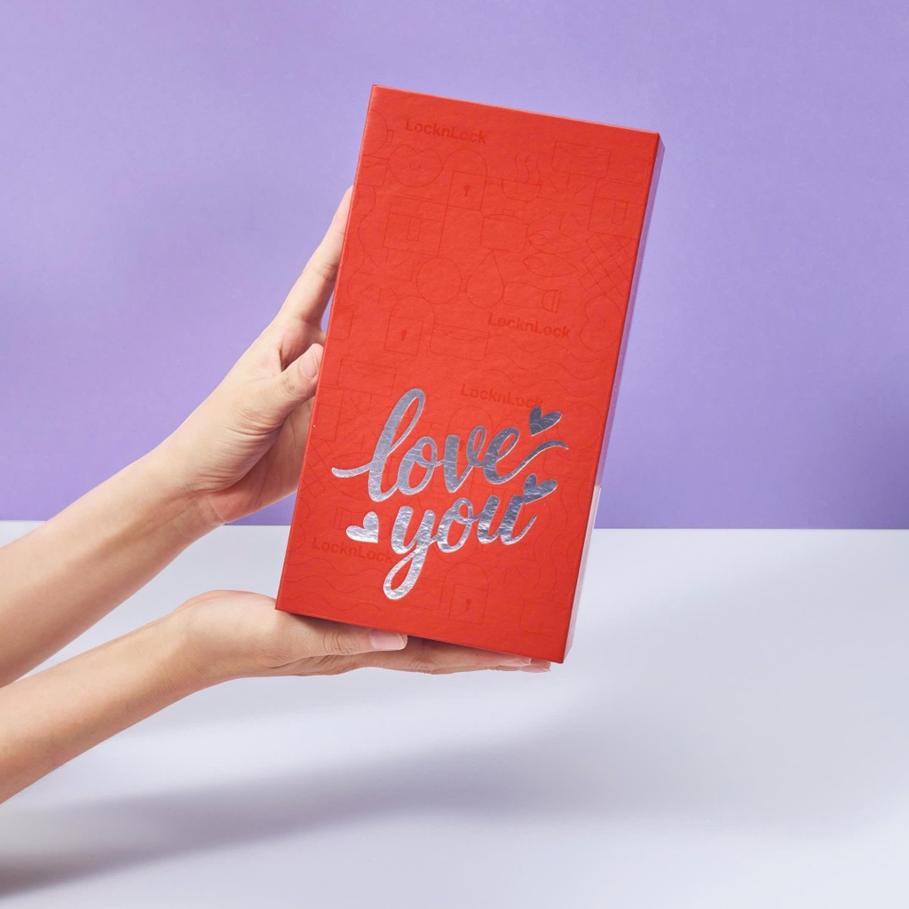 Hộp Quà Tặng Cho Ly Giữ Nhiệt LHC3249, Hàng Chính Hãng, 2 màu đỏ xanh - JoyMall