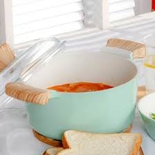 Nồi nhôm chống dính nắp thủy tinh Lock&Lock màu Mint CCA201(20cm),CCA202( 24cm),CCA203(26cm) - hàng chính hãng- JoyaMall