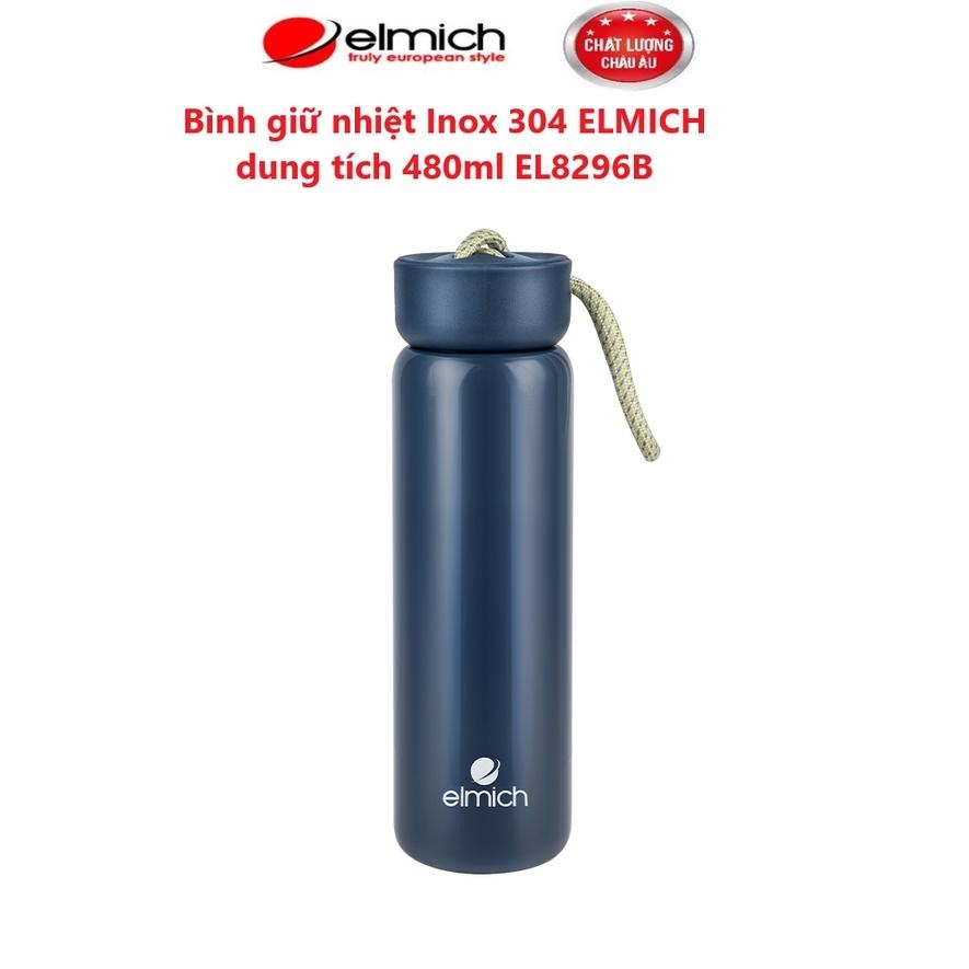 Bình giữ nhiệt Inox 304 ELMICH EL8296, Hàng chính hãng, Dung tích 480ml, Có lưới lọc trà, Giữ nhiệt lâu 8H-10H - JoyMall