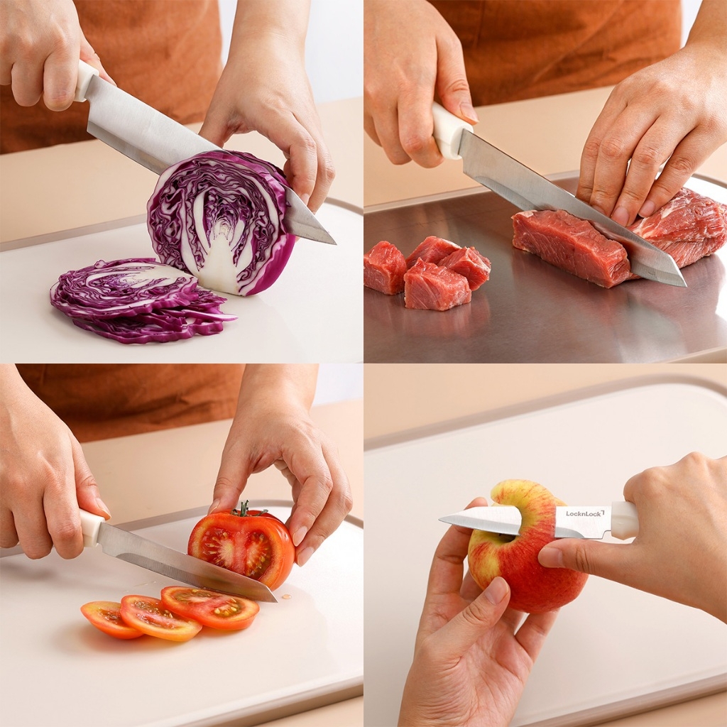Bộ Dao Nhà Bếp 5 Món LocknLock Wall Mounted Knife Set CKK307S5 Có Hộp Đựng, Hàng Chính Hãng- JoyMall